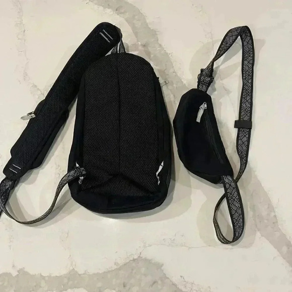 Chaco Radlands Sling Pack and Mini Hip Pack Matching Set Black Silver Metallic - Picture 10 of 10